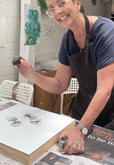 Alcohol Ink Class: Use Canvas and Paper