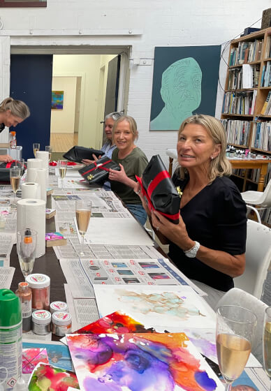 Alcohol Ink Class: Use Canvas and Paper