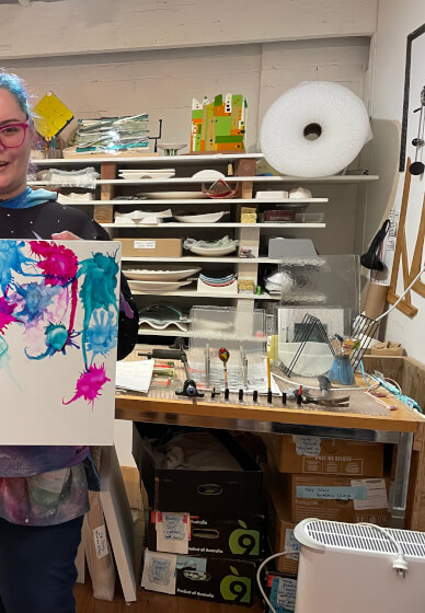 Alcohol Ink Class: Use Canvas and Paper