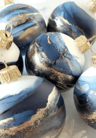 Alcohol Ink Glass Christmas Ornament Workshop