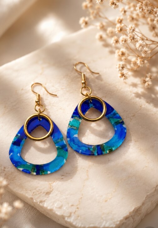 Alcohol Inks Earring Making Class