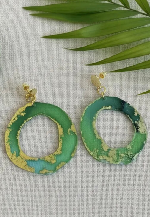 Alcohol Inks Earring Making Class