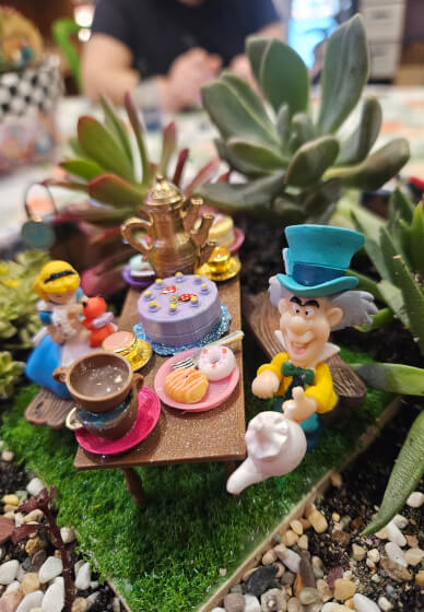 Alice in Wonderland Succulent Garden Workshop