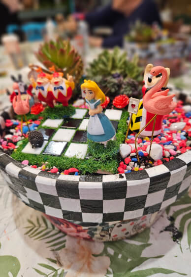 Alice in Wonderland Succulent Garden Workshop
