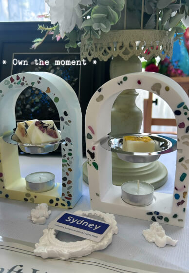 Aroma Plaster Terrazzo Wax Melt Burner Workshop