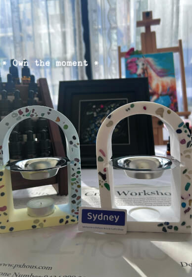 Aroma Plaster Terrazzo Wax Melt Burner Workshop