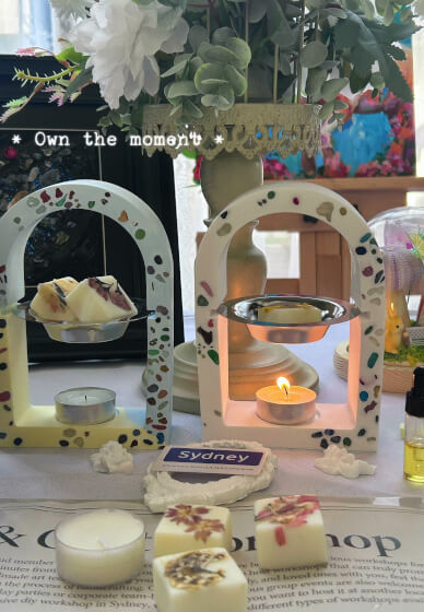 Aroma Plaster Terrazzo Wax Melt Burner Workshop