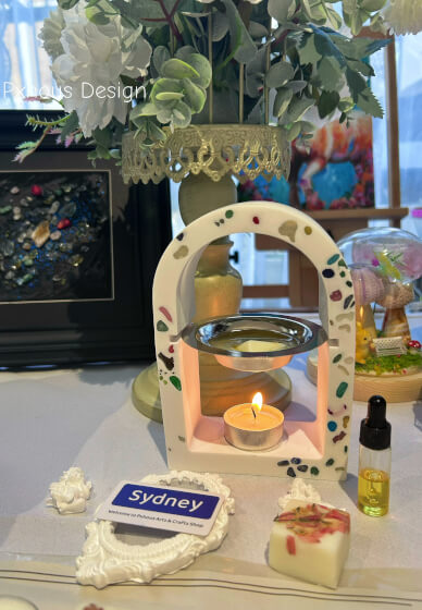 Aroma Plaster Terrazzo Wax Melt Burner Workshop