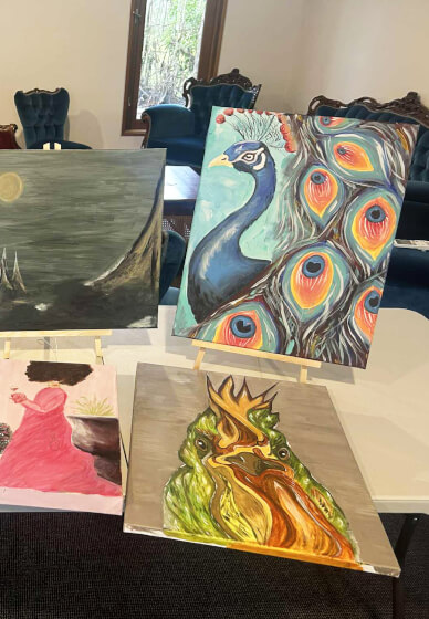 Relaxing Art Retreat Class for Self-Care