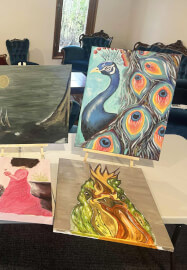 Relaxing Art Retreat Class for Self-Care
