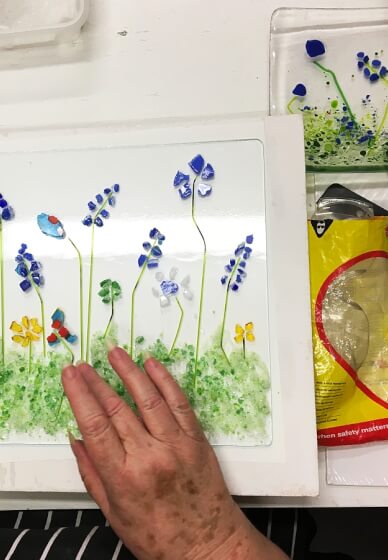 Art Glass Class: French Meadow Baguette Platter