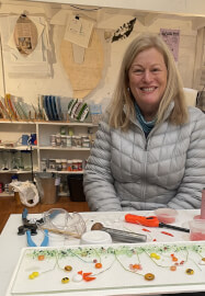 Art Glass Class: French Meadow Baguette Platter