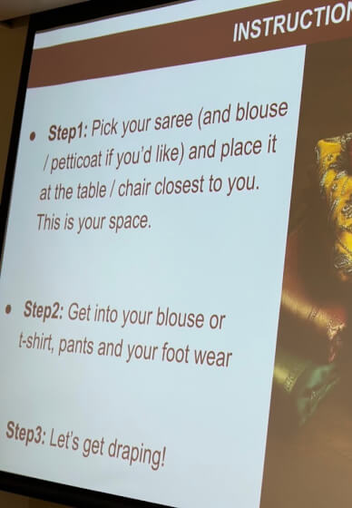 Art of Draping a Saree Class