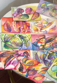 Art Retreat. Enjoy Botanical Watercolour Pencil and Ink Together