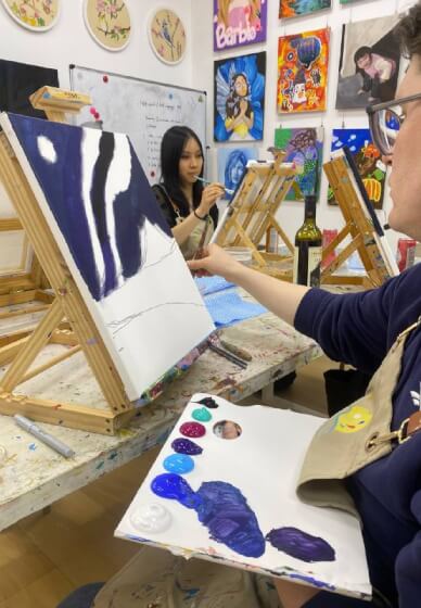 Aurora Paint and Sip Class