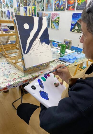 Aurora Paint and Sip Class