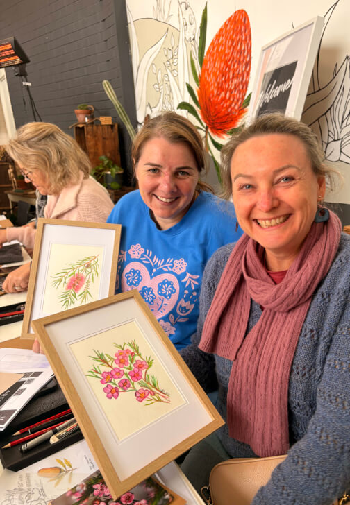 Australian Native Botanicals in Watercolour Pencil Workshop