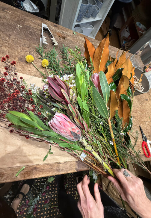 Australian Native Flower Bouquet Making Class