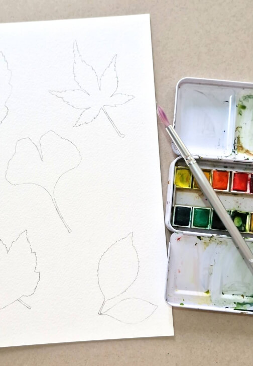 Autumn Leaves Watercolor Painting Class