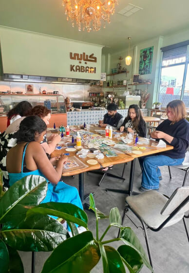 Baghlava Making and Decoupage Coaster Workshop