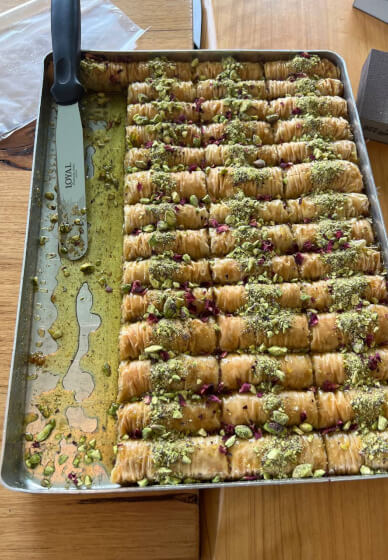 Baghlava Making and Decoupage Coaster Workshop