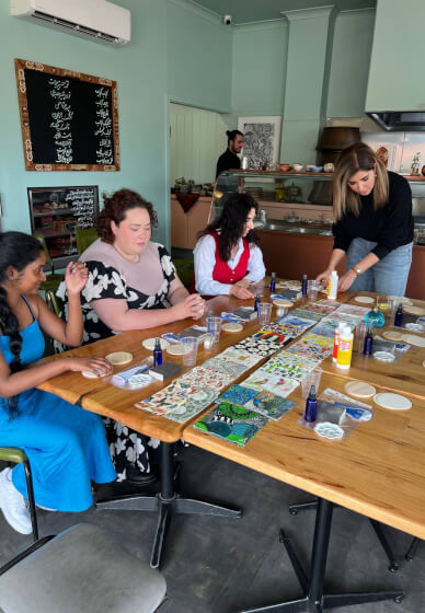 Baghlava Making and Decoupage Coaster Workshop