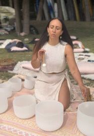 Beachside Sound Bath Class with Harbour Views