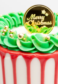 Beginner Christmas Buttercream Cake Class - Merry Dripmas