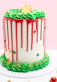 Beginner Christmas Buttercream Cake Class - Merry Dripmas