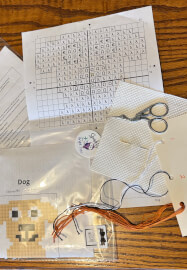 Beginner Cross Stitch Workshop: Stitch a Labrador Dog Design