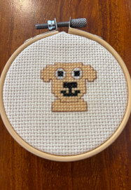 Beginner Cross Stitch Workshop: Stitch a Labrador Dog Design