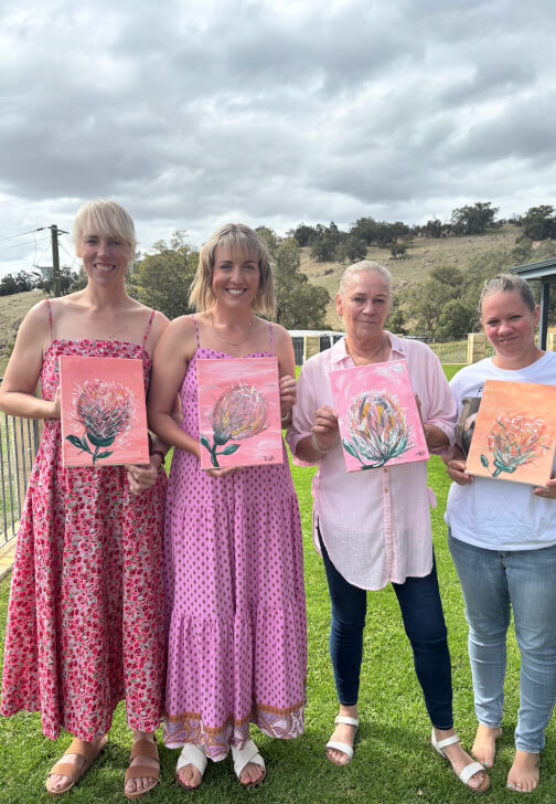Beginner Painting Class: Acrylic Painting (Mobile / Millgum Farm)
