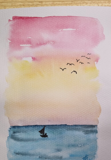 Beginner Watercolour Landscape Painting Class
