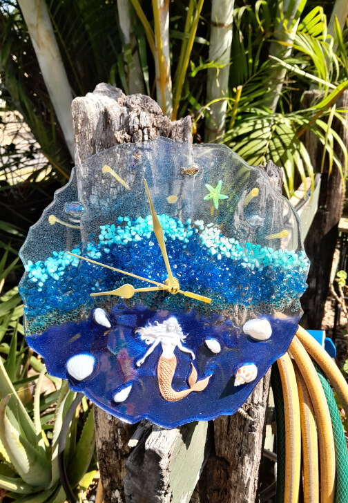 Beginner's Ocean Seascape Clock Workshop