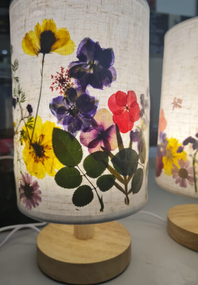 Beginners Pressed Flower Lamp Making Class