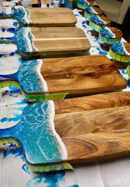 Beginners Resin Ocean Cheeseboard Workshop
