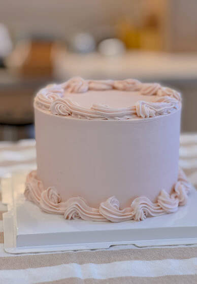 Beginner's Six Inch Cake Decorating Class for Mom and Dad