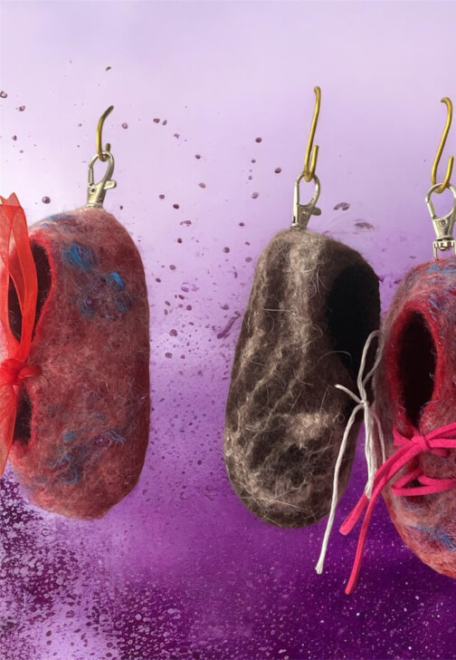 Beginners Wet Felting Bag Charm Workshop