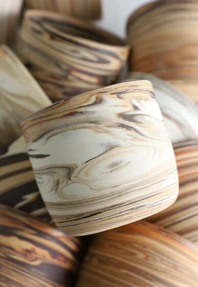 Beginner's Wheel Throwing Class: Rainbow Marbling