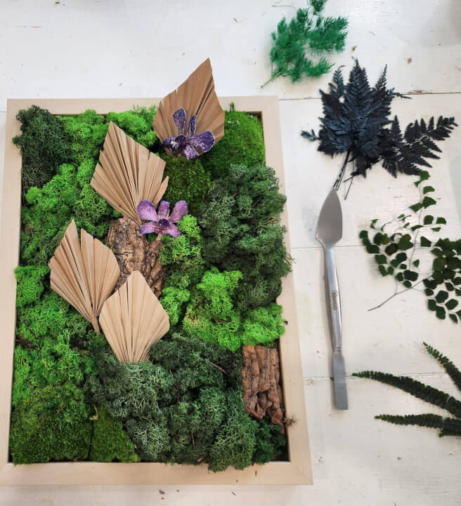 Biophilic Wall Art Workshop: Create Your Own Moss Frame