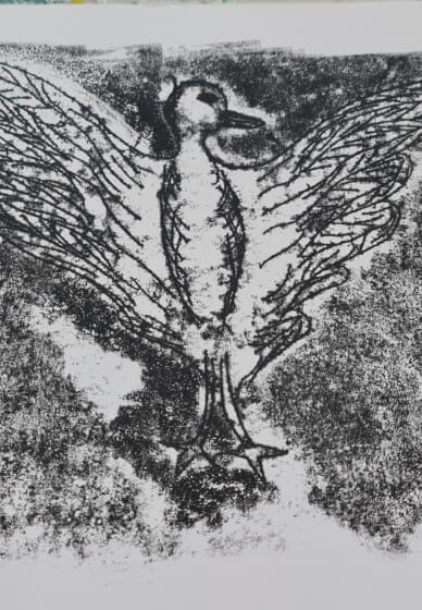 Bird Printmaking for Kids and Families Workshop