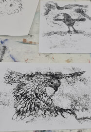 Bird Printmaking for Kids and Families Workshop