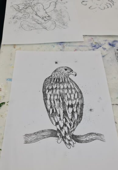 Bird Printmaking for Kids and Families Workshop