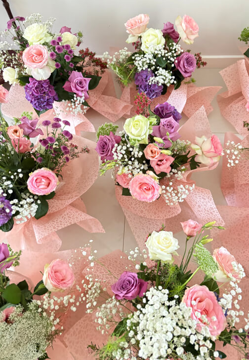 Blush and Bloom Flower Arrangements Workshop