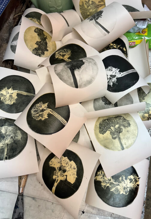 Botanical Gelli Plate Print Making Workshop