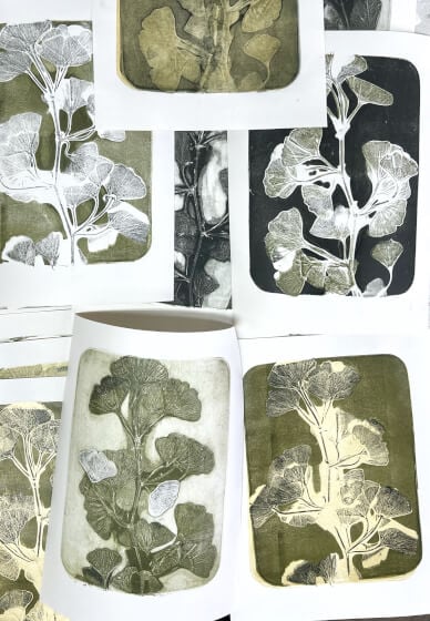 Botanical Gelli Plate Print Making Workshop