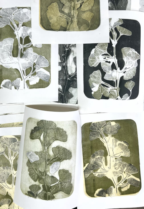 Botanical Gelli Plate Print Making Workshop