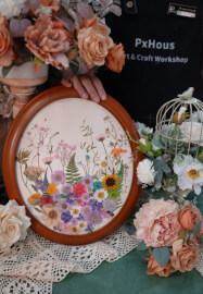 Botanical Oval Frame Art Workshop