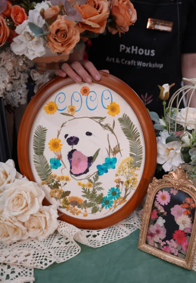 Botanical Oval Frame Art Workshop