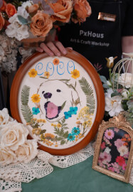 Botanical Oval Frame Art Workshop